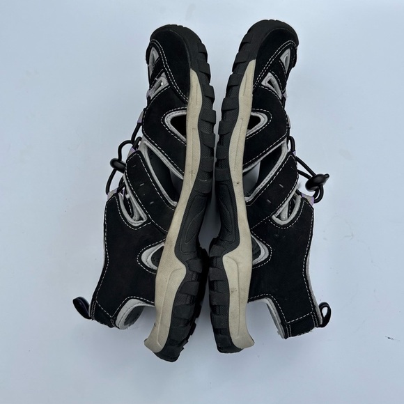 NORTHSIDE WOMEN'S SPORT Sandals Sz.8 BURKE II  BLACK / LILAC - Picture 4 of 6